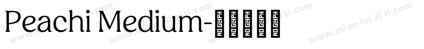 Peachi Medium字体转换